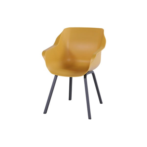 Set di 2 sedie da giardino in plastica giallo ocra Sophie Element - Hartman