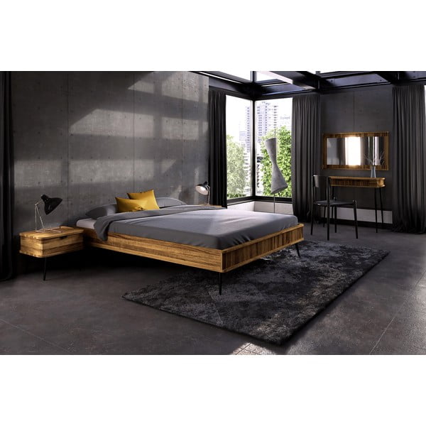 Letto matrimoniale in rovere 180x200 cm Kula - The Beds-image-4