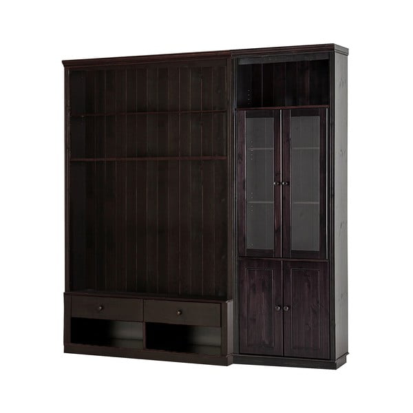 Mobile TV marrone in legno di pino 214x223 cm Anita - Støraa-image-2