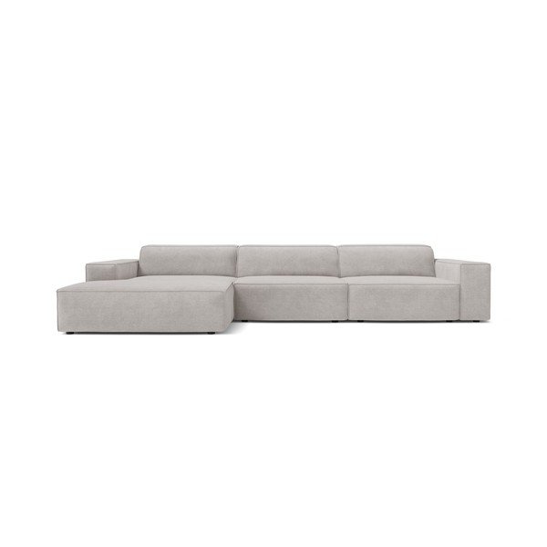 Divano angolare componibile grigio chiaro (con penisola a sinistra/con chaise lounge) Jodie – Micadoni -image-1