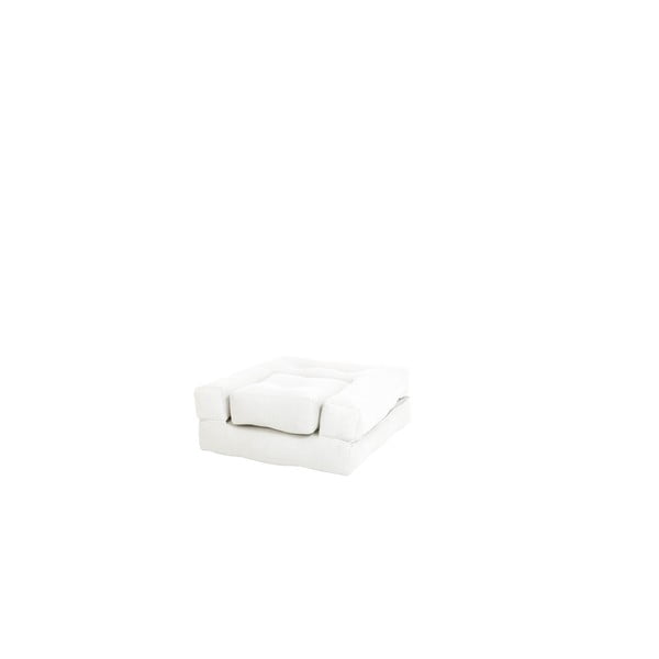 Poltrona pieghevole per bambini con sgabello Creamy Mini Cube - Karup Design-image-4