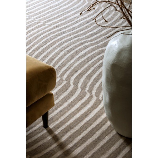 Tappeto greige in lana 133x190 cm Agnus Tides – Agnella-image-2