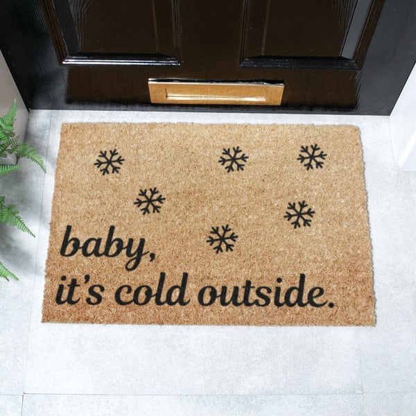 Zerbino in cocco con motivo natalizio 40x60 cm Baby It's Cold Outside - Artsy Doormats-image-2