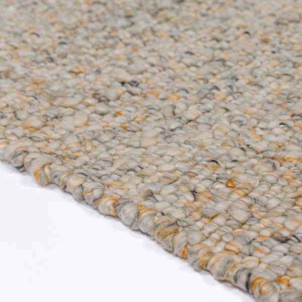Tappeto giallo/grigio chiaro tessuto a mano 200x290 cm Finley – Flair Rugs-image-2