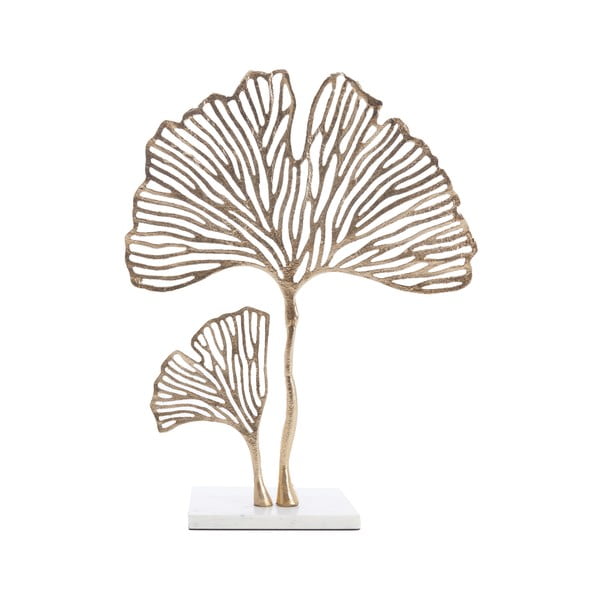 Statuetta in metallo (altezza 48 cm) Leaf - Light & Living