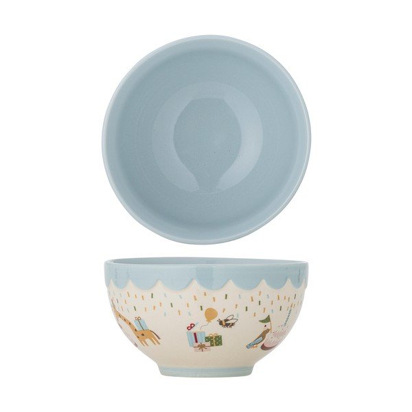 Ciotola per bambini azzurra/color crema in gres ø 13,5 cm Celebrate – Bloomingville Mini-image-3