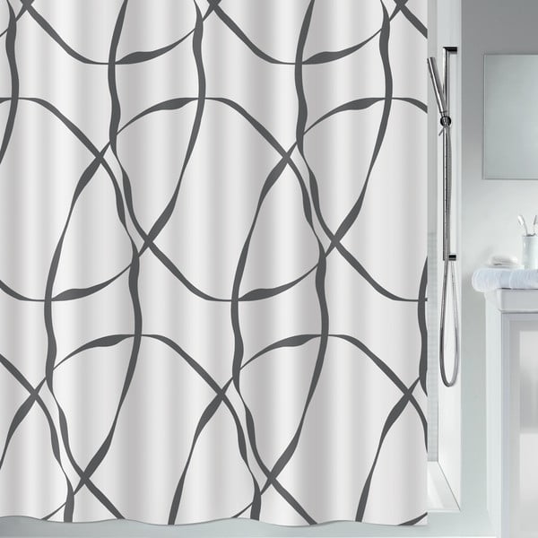 Tenda per doccia 180x200 cm Ribbon – Spirella