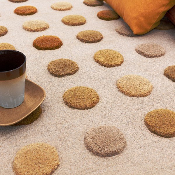 Tappeto in lana giallo tessuto a mano 160x230 cm Dotty - Asiatic Carpets-image-2