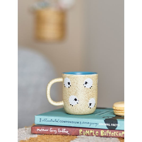 Tazza per bambini beige in gres 170 ml Dolly – Bloomingville Mini-image-1