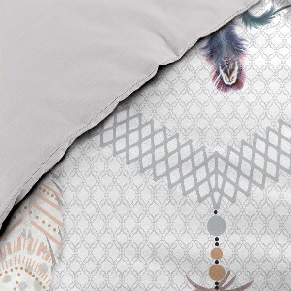 Biancheria da letto bianca in cotone per letto singolo 140x200 cm Happy Dream – douceur d'intérieur-image-3