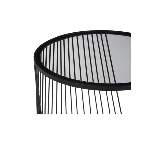 Tavolini da salotto rotondi con piano in vetro in set di 2 pezzi Trento - Premier Housewares-image-4