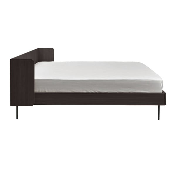 Letto matrimoniale nero in rovere 180x200 cm Wrap - Bonami Selection-image-2