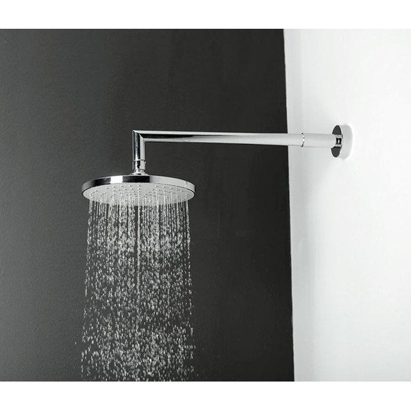 Soffione in plastica argento lucido ø 20 cm - Sapho-image-1