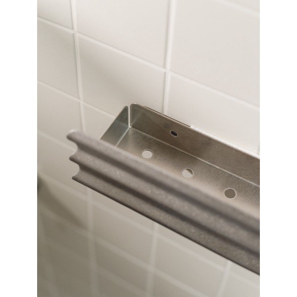 Mensola da bagno da parete argentata in acciaio inox Olbi – noo.ma-image-3