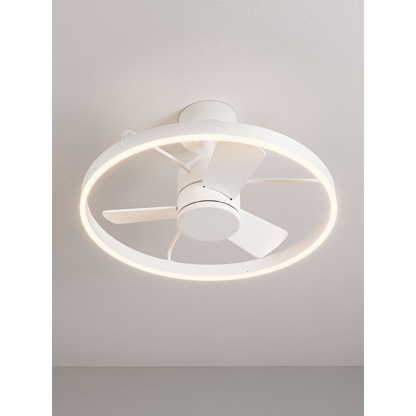 Plafoniera LED bianca in metallo con intensità regolabile Lunair – Nova Luce-image-2