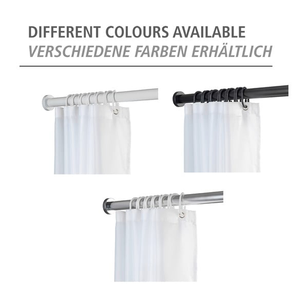 Asta da bagno telescopica nera, lunghezza 70-115 cm Luz - Wenko-image-4