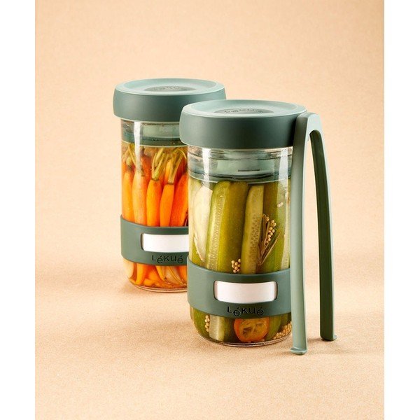 Vaso da fermentazione 2 pz 700 ml Pickles – Lékué-image-1