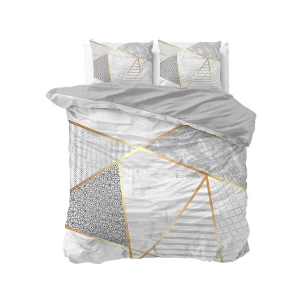 Biancheria da letto matrimoniale in cotone Graphic, 200 x 200/220 cm - Pure Cotton