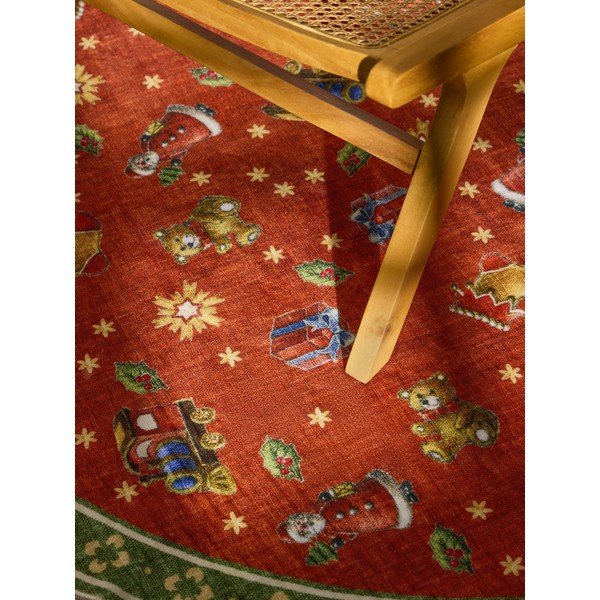 Tappeto rotondo rosso/verde a tema natalizio ø 200 cm Toy's Delight Nostalgic Noel Red Green – Villeroy&Boch-image-2