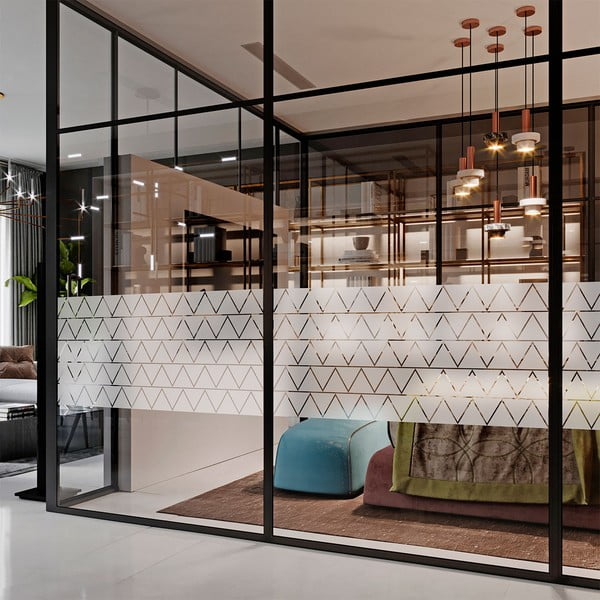 Set di adesivi per finestra 100 pz 10x10 cm Triangle – Ambiance-image-4