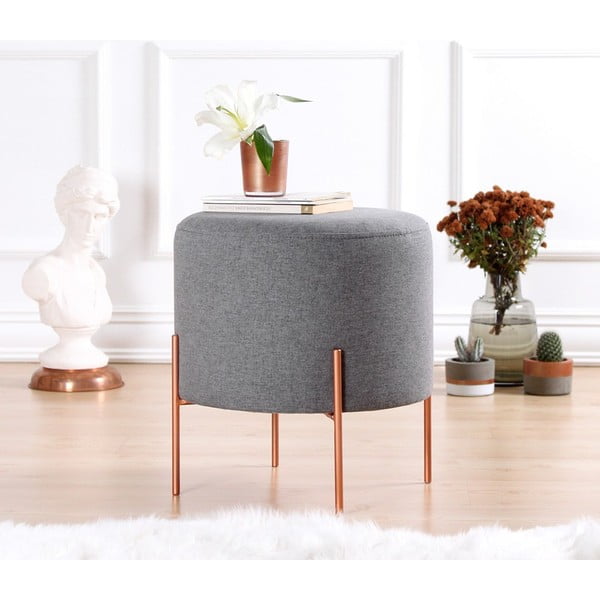 Sgabello grigio Copper - Artie-image-4