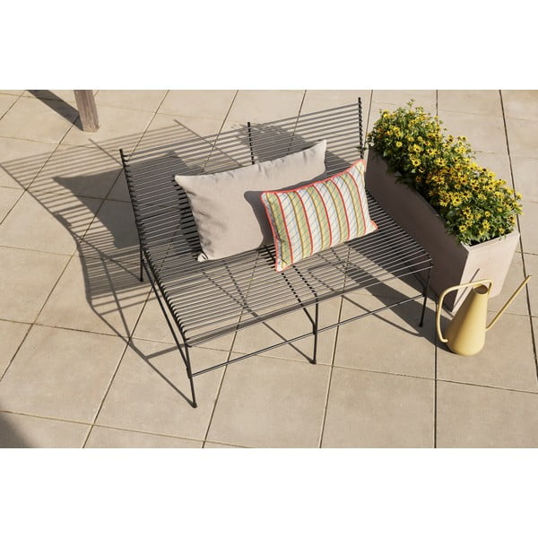 Panca da giardino nera in metallo String - Hübsch-image-2