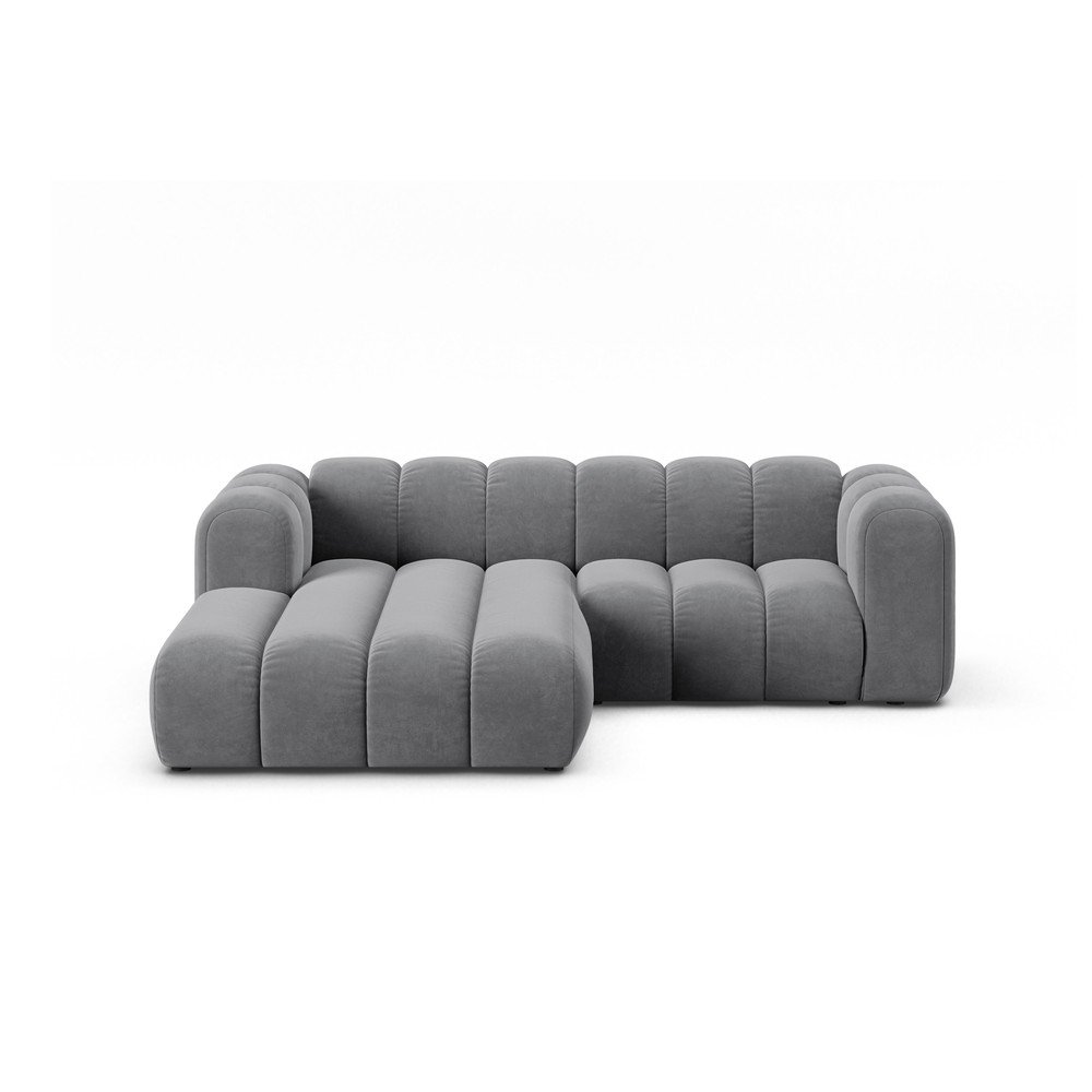 Divano angolare grigio ad angolo sinistro Lupine - Micadoni Home | Divani ad angolo