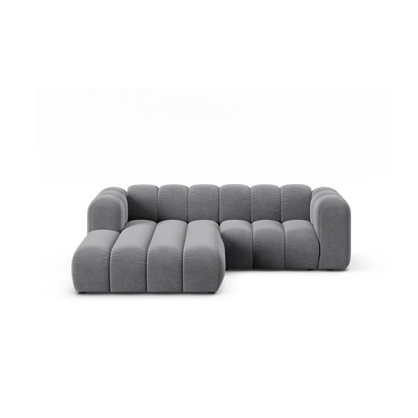 Divano angolare grigio ad angolo sinistro Lupine - Micadoni Home