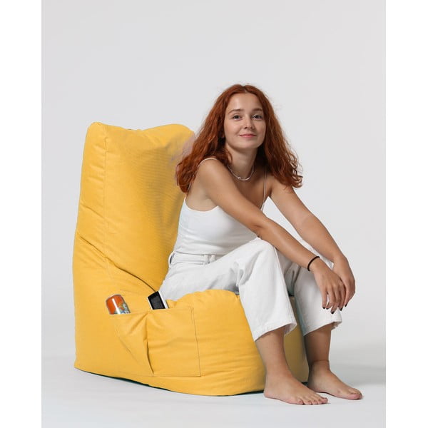Borsa gialla per sedersi Diamond - Floriane Garden-image-3