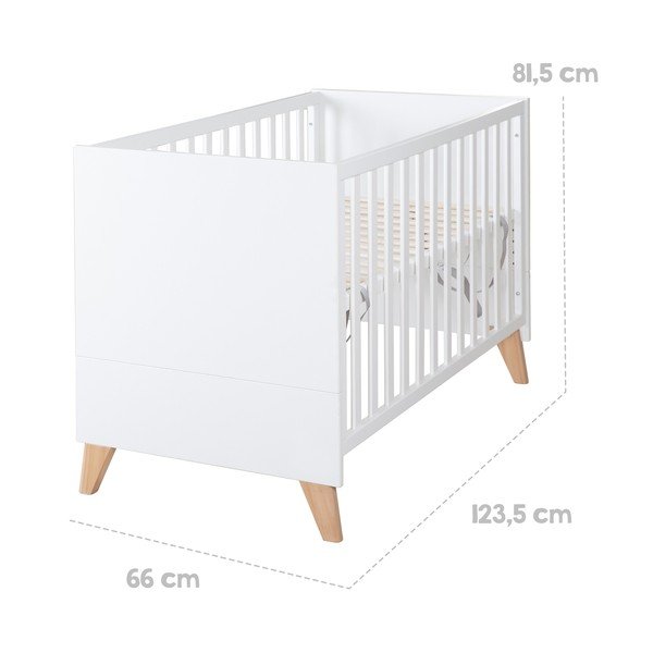 Lettino bianco 60x120 cm Léon – Roba-image-2