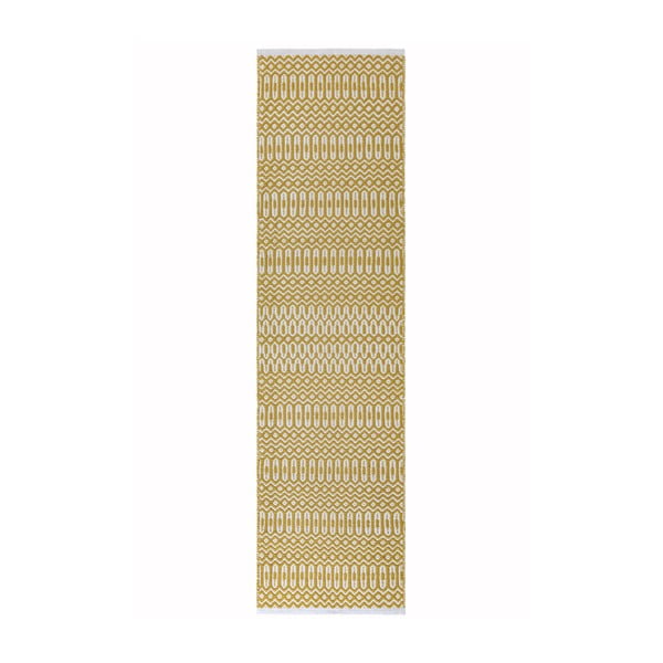 Runner bianco e giallo , 66 x 240 cm Halsey - Asiatic Carpets