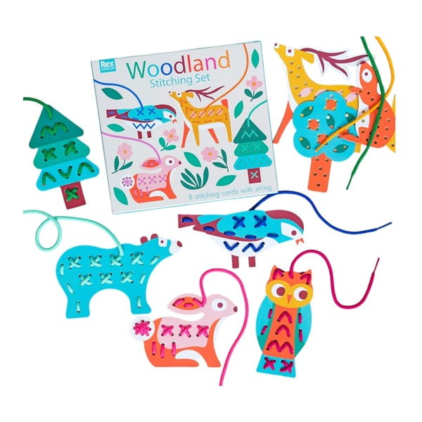 Set creativo Stitching set Woodland - Rex London