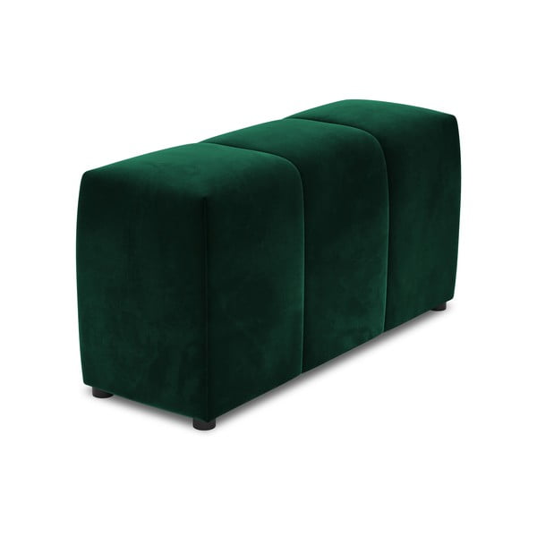 Bracciolo in velluto verde per divano componibile Rome Velvet - Cosmopolitan Design