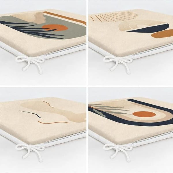 Set di cuscini per sedie 4 pz 42x42 cm Illustrated Arch – Mila Home-image-3