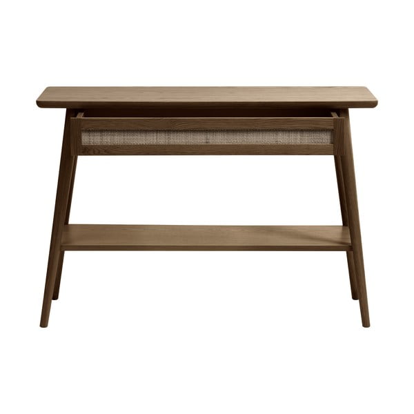 Consolle marrone con piano in rovere 40x110 cm Barrali - Unique Furniture-image-1