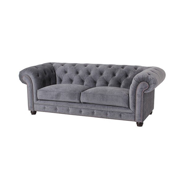 Divano Orleans Velvet grigio, 216 cm - Max Winzer-image-3