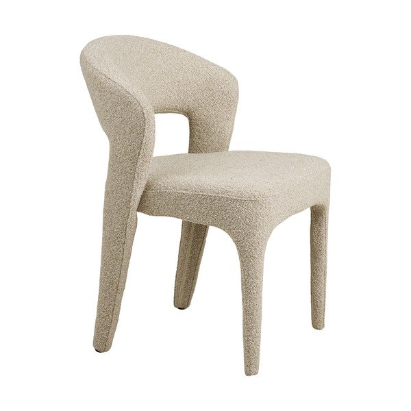 Sedia da pranzo beige in imbottito Belmont – House Nordic-image-3