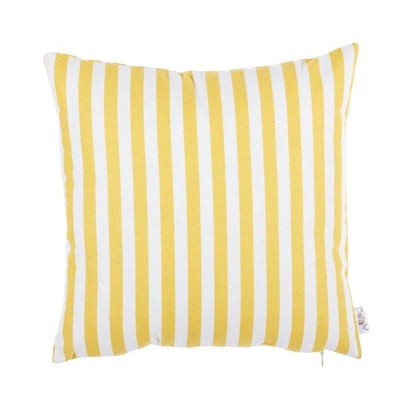Federa di cotone giallo Mike & Co. NEW YORK Tureno, 35 x 35 cm - Mike & Co. NEW YORK