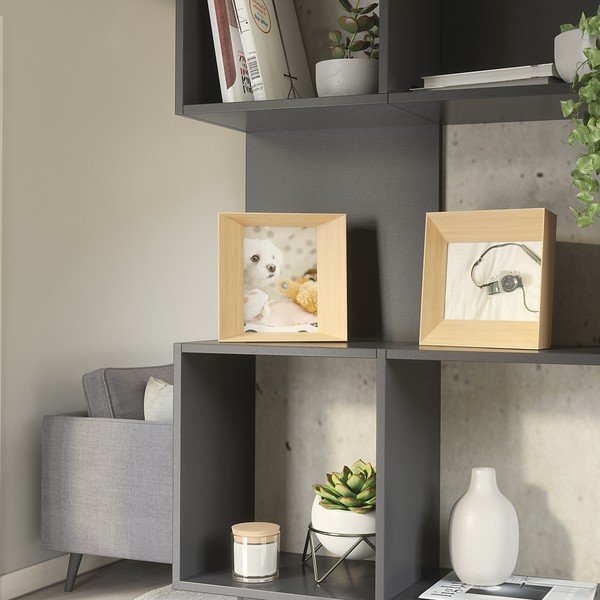 Cornice di legno in piedi di colore naturale 20x20 cm Lookout - Umbra-image-1