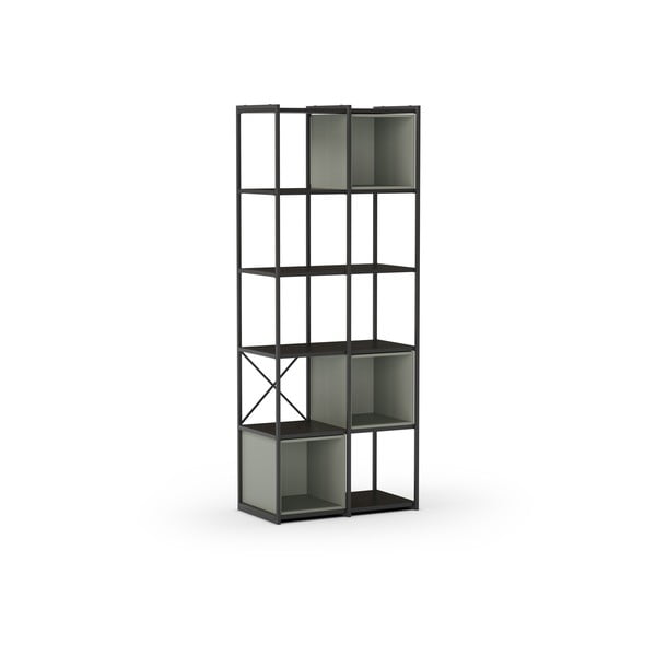 Libreria verde-nera 71x179 cm Anya - Marckeric-image-3