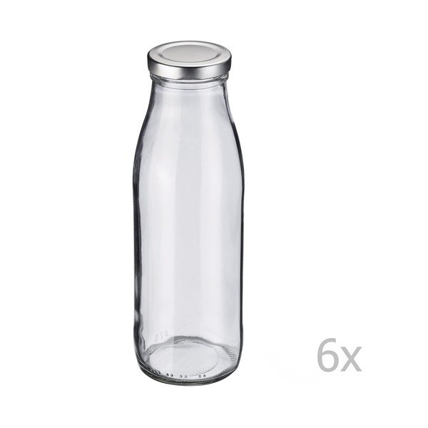 Sada 6 skleněných lahví Westmark, 500 ml