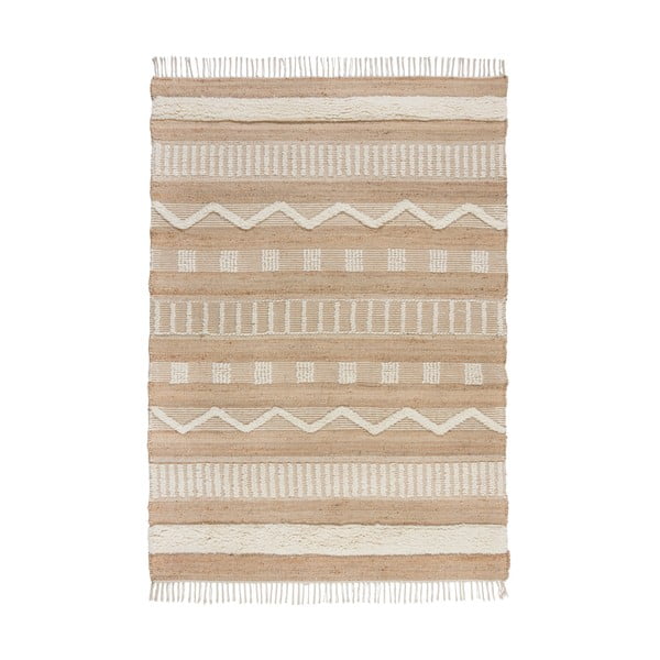 Tappeto tessuto a mano con juta in colore naturale 200x290 cm Medina - Flair Rugs