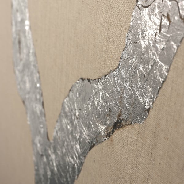 Quadro dipinto a mano 90x120 cm Wild Horizon Silver - Malerifabrikken-image-3