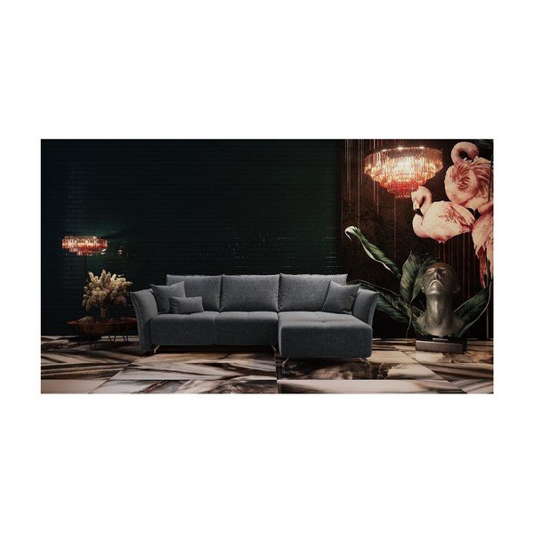 Divano letto grigio scuro Devichy Hermes - devichy-image-4