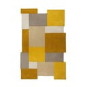 Tappeto in lana giallo/beige 150x240 cm Collage - Flair Rugs