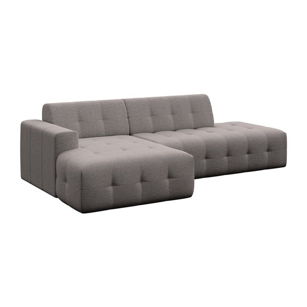 Divano angolare grigio (con penisola a sinistra e chaise lounge) Tuil – Rodier-image-2
