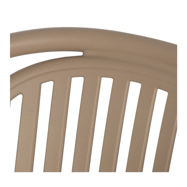Sedia da pranzo beige in plastica impilabile Alia – Ixia-image-4