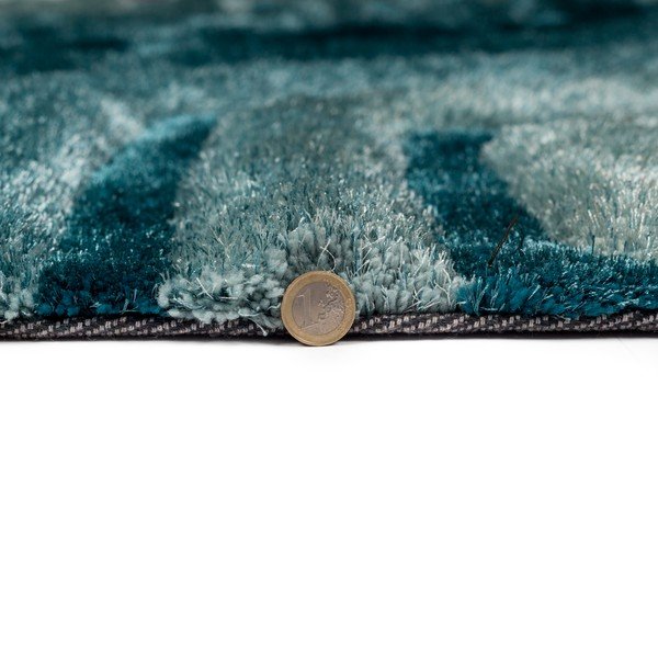 Tappeto blu-verde Hexagon Duck, 80 x 150 cm - Flair Rugs-image-3