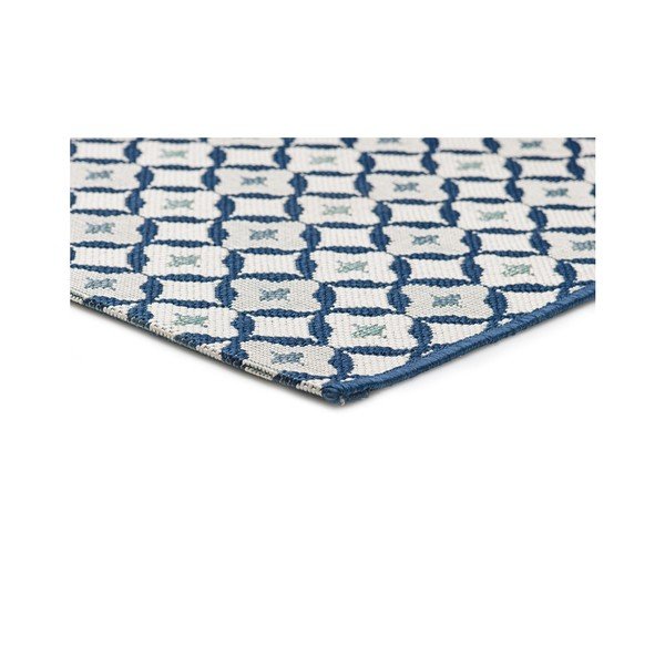 Tappeto blu e bianco Ardesia, 80 x 150 cm - Universal-image-1