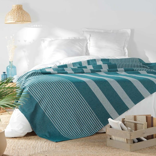 Copriletto blu 220x240 cm Adele - douceur d'intérieur-image-1